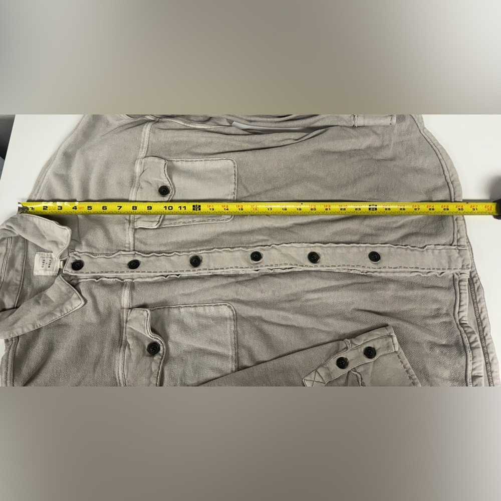 Cleo + Wolf Gray Button Down Long Sleeve Shirt Ja… - image 6